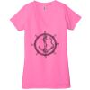 Ladies' Jersey Short-Sleeve Deep V-Neck T-Shirt Thumbnail