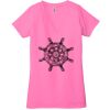 Ladies' Jersey Short-Sleeve Deep V-Neck T-Shirt Thumbnail