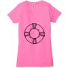 Ladies' Jersey Short-Sleeve Deep V-Neck T-Shirt Thumbnail