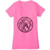 Ladies' Jersey Short-Sleeve Deep V-Neck T-Shirt Thumbnail