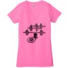 Ladies' Jersey Short-Sleeve Deep V-Neck T-Shirt Thumbnail