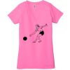 Ladies' Jersey Short-Sleeve Deep V-Neck T-Shirt Thumbnail