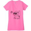 Ladies' Jersey Short-Sleeve Deep V-Neck T-Shirt Thumbnail