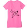 Ladies' Jersey Short-Sleeve Deep V-Neck T-Shirt Thumbnail