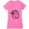 Ladies' Jersey Short-Sleeve Deep V-Neck T-Shirt Thumbnail