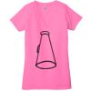 Ladies' Jersey Short-Sleeve Deep V-Neck T-Shirt Thumbnail