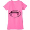 Ladies' Jersey Short-Sleeve Deep V-Neck T-Shirt Thumbnail