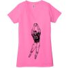 Ladies' Jersey Short-Sleeve Deep V-Neck T-Shirt Thumbnail