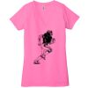 Ladies' Jersey Short-Sleeve Deep V-Neck T-Shirt Thumbnail