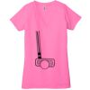 Ladies' Jersey Short-Sleeve Deep V-Neck T-Shirt Thumbnail