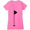 Ladies' Jersey Short-Sleeve Deep V-Neck T-Shirt Thumbnail
