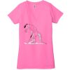 Ladies' Jersey Short-Sleeve Deep V-Neck T-Shirt Thumbnail