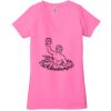 Ladies' Jersey Short-Sleeve Deep V-Neck T-Shirt Thumbnail