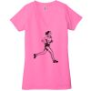 Ladies' Jersey Short-Sleeve Deep V-Neck T-Shirt Thumbnail