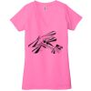 Ladies' Jersey Short-Sleeve Deep V-Neck T-Shirt Thumbnail