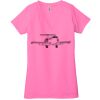 Ladies' Jersey Short-Sleeve Deep V-Neck T-Shirt Thumbnail