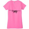 Ladies' Jersey Short-Sleeve Deep V-Neck T-Shirt Thumbnail