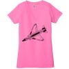 Ladies' Jersey Short-Sleeve Deep V-Neck T-Shirt Thumbnail