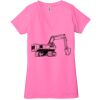 Ladies' Jersey Short-Sleeve Deep V-Neck T-Shirt Thumbnail