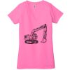 Ladies' Jersey Short-Sleeve Deep V-Neck T-Shirt Thumbnail