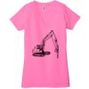 Ladies' Jersey Short-Sleeve Deep V-Neck T-Shirt Thumbnail