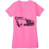 Ladies' Jersey Short-Sleeve Deep V-Neck T-Shirt Thumbnail