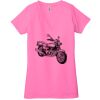 Ladies' Jersey Short-Sleeve Deep V-Neck T-Shirt Thumbnail