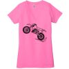 Ladies' Jersey Short-Sleeve Deep V-Neck T-Shirt Thumbnail