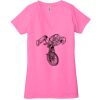 Ladies' Jersey Short-Sleeve Deep V-Neck T-Shirt Thumbnail