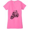 Ladies' Jersey Short-Sleeve Deep V-Neck T-Shirt Thumbnail