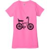 Ladies' Jersey Short-Sleeve Deep V-Neck T-Shirt Thumbnail