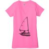 Ladies' Jersey Short-Sleeve Deep V-Neck T-Shirt Thumbnail