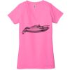 Ladies' Jersey Short-Sleeve Deep V-Neck T-Shirt Thumbnail