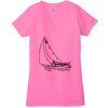 Ladies' Jersey Short-Sleeve Deep V-Neck T-Shirt Thumbnail