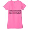 Ladies' Jersey Short-Sleeve Deep V-Neck T-Shirt Thumbnail