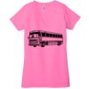 Ladies' Jersey Short-Sleeve Deep V-Neck T-Shirt Thumbnail