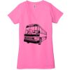Ladies' Jersey Short-Sleeve Deep V-Neck T-Shirt Thumbnail
