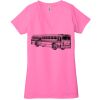 Ladies' Jersey Short-Sleeve Deep V-Neck T-Shirt Thumbnail
