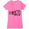 Ladies' Jersey Short-Sleeve Deep V-Neck T-Shirt Thumbnail