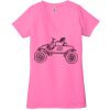 Ladies' Jersey Short-Sleeve Deep V-Neck T-Shirt Thumbnail