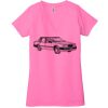 Ladies' Jersey Short-Sleeve Deep V-Neck T-Shirt Thumbnail
