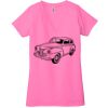 Ladies' Jersey Short-Sleeve Deep V-Neck T-Shirt Thumbnail
