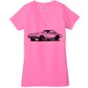 Ladies' Jersey Short-Sleeve Deep V-Neck T-Shirt Thumbnail