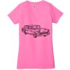 Ladies' Jersey Short-Sleeve Deep V-Neck T-Shirt Thumbnail