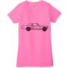 Ladies' Jersey Short-Sleeve Deep V-Neck T-Shirt Thumbnail