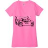 Ladies' Jersey Short-Sleeve Deep V-Neck T-Shirt Thumbnail