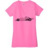 Ladies' Jersey Short-Sleeve Deep V-Neck T-Shirt Thumbnail