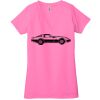 Ladies' Jersey Short-Sleeve Deep V-Neck T-Shirt Thumbnail
