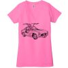 Ladies' Jersey Short-Sleeve Deep V-Neck T-Shirt Thumbnail