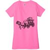 Ladies' Jersey Short-Sleeve Deep V-Neck T-Shirt Thumbnail